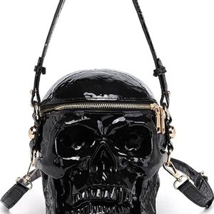 Black Skull Handbag